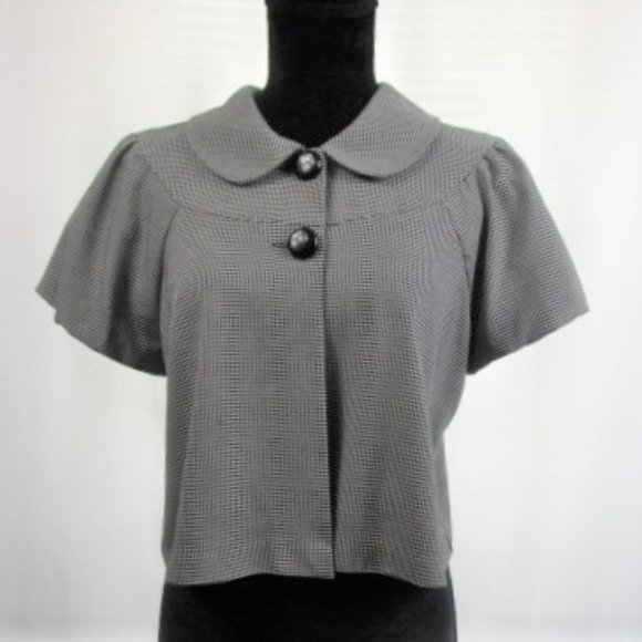 Candie's Jackets & Blazers - Retro Houndstooth Cropped Jacket By Candie's-L